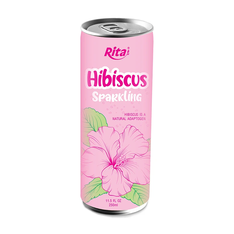 250ml natural adaptogen Hibiscus sparkling drink